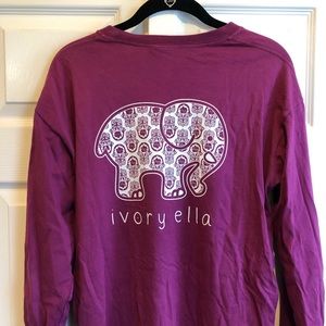 Ivory Ella Hamsa Detail Long Sleeve T-Shirt